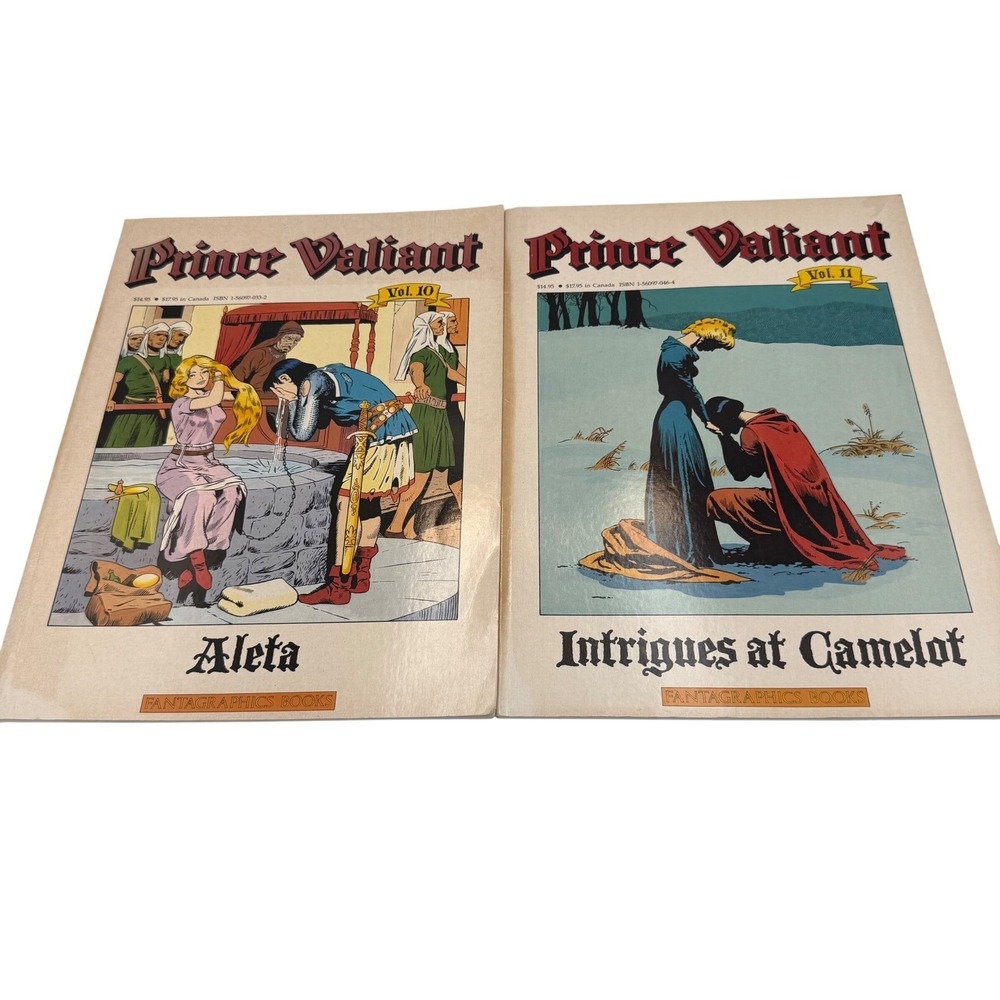 Prince Valiant Vol 10 11 Hal Foster Fantagraphics Books Aleta Intrigues Camelot